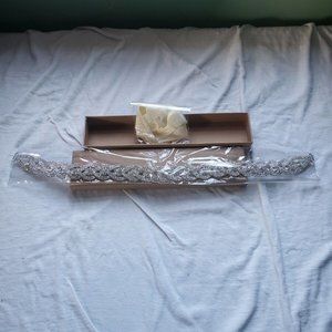 AWAYTR Bridal Rhinestone Wedding Belts - Crystal Bridesmaid Belt Prom Dress